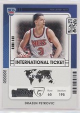 2021-22 Panini Contenders International Ticket Drazen Petrovic #12 HOF 0m5y