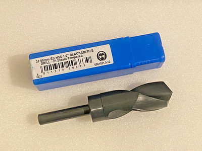 HSS Schmiedbohrer 31,50 mm - 1/2'' Bohrer mit reduziertem Schaft