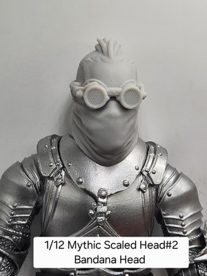 3d Printed Ka'Ruun DEZHAL GLASSES HEAD#2  1.0  For Mythic Legions 1/12 Figure 