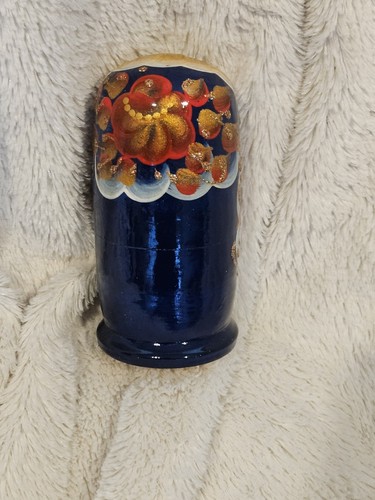 Vintage polnische verschachtelte Puppen - 5er Set - handbemalt - 5" groß - glänzende Oberfläche - Bild 4 von 17