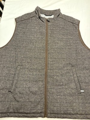 Jos A Bank Reserve Vest Mens M Brown Wool Blend Classic style  