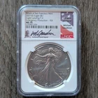 2021 Silver Eagle Emergency Production SF Mint NGC MS70 Michael Gaudioso FDI