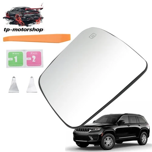 For DODGE DURANGO / GRAND CHEROKEE 2011 - 2022 Heated Mirror Glass Driver Side