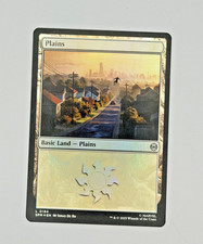 Plains  0194 Land Marvel's Spider-Man Magic: The Gathering Foil Near Mint