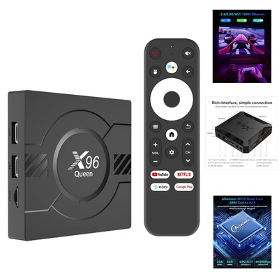 Android 10.0 TV Box, X96 Queen, Allwinner H313 Quad Core Arm Cortex A53, 2GB ...