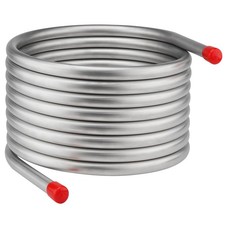 Wort Chiller, 3/4" x 25 Ft Food Grade 304 Stainless Steel Coil, Water Chiller...