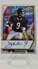 Jim McMahon 2026 Leaf Metal Football On Card Silver Shimmer Auto /9《Sharp》🔥