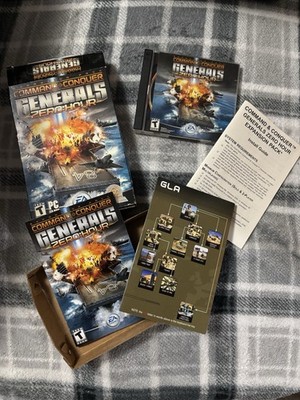 EA PC Command & Conquer Generals Zero Hour Expansion Pack Big Box RTS Game OS