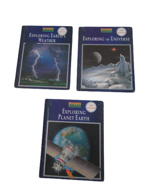 Prentice Hall Science Lot of 3 HC Books: Exploring Earth, Universe, Weather