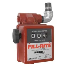 Fill-Rite 806C Flowmeter,50 Psi,20 Gpm,1 In.,Mechanical