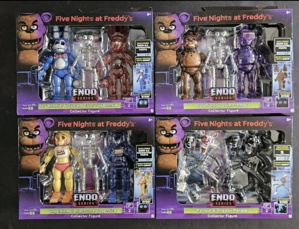 Five Nights at Freddy’s Endo Series 2 FULL SET Freddy Bonnie Chica Mangle FNAF