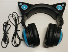 Brookstone Wired Cat Ear Headphones Light Up ...