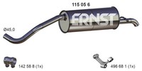 Ernst EndschalldäMpfer NachschalldäMpfer 115056 FüR Fabia Skoda 545 2 Combi LPG