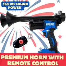 Kobalt Drill Horn | 150+dB |Remote Control | USA Assembled