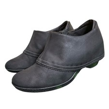 Dr Scholls Tuscany Fold Over Leather Booties Low Heel Faux Leather Dress Shoes