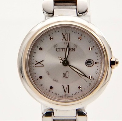 CITIZEN XC Cross Sea Mizu Quartz Watch 29mm Silver White Purple Japan