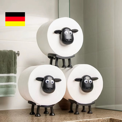 3x Toilettenpapierhalter als Schaf DER Toilettenrollenhalter NO Toilettenpapier