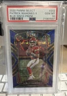 2020 Panini Select - Premier Level Patrick Mahomes II #130 Blue Disco Prizm /25