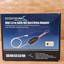 sabrent usb 2.0 to sata/ide hard drive adapter in the box