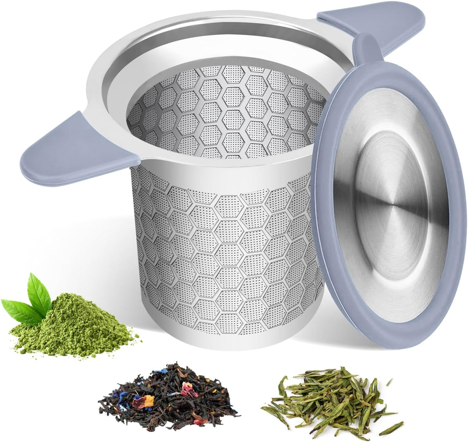 Extra Fine 304 Stainless Steel Loose Leaf Tea Infuser Strainer Step