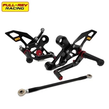 FULL-REV For YAMAHA MT-09 XSR900 13-19 Adjustable Rearset Foot Pegs Footrests