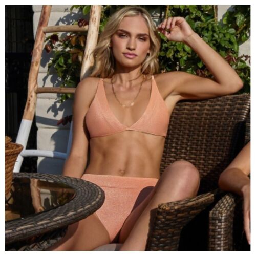 NEW PQ Swim Citrine Skylar Bikini Set Size Small Vacation Resort Summer SKU2105