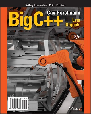 Brief C++ : Late Objects by Cay S. Horstmann (2020, Ringbound) & Wiley E-Text