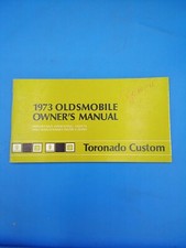 Owners Manualoperating Instructions Oldsmobile Toronado Custom 1973