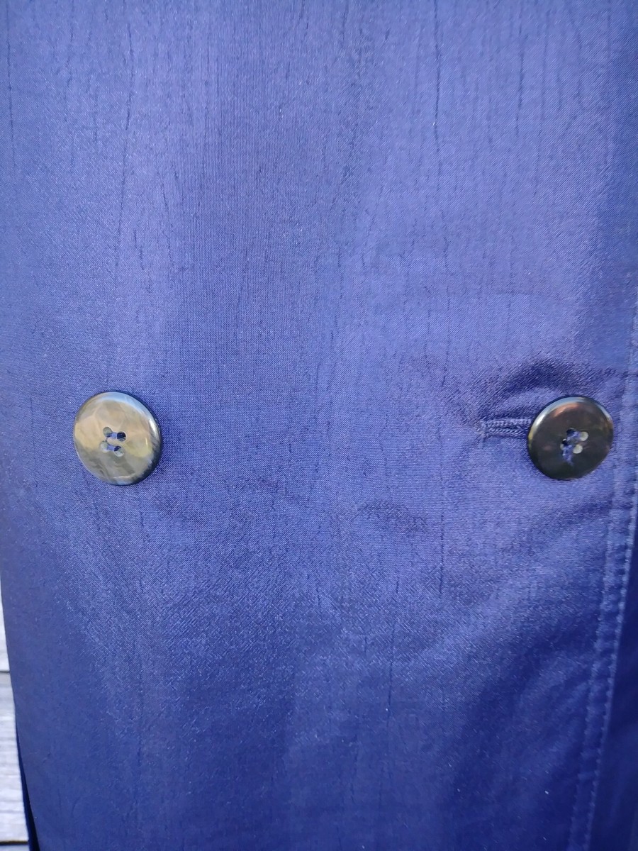 Trench Imperméable Long Worthington Pour Femme - Taille 22W, Bleu Marine, Occasion Très Bon état