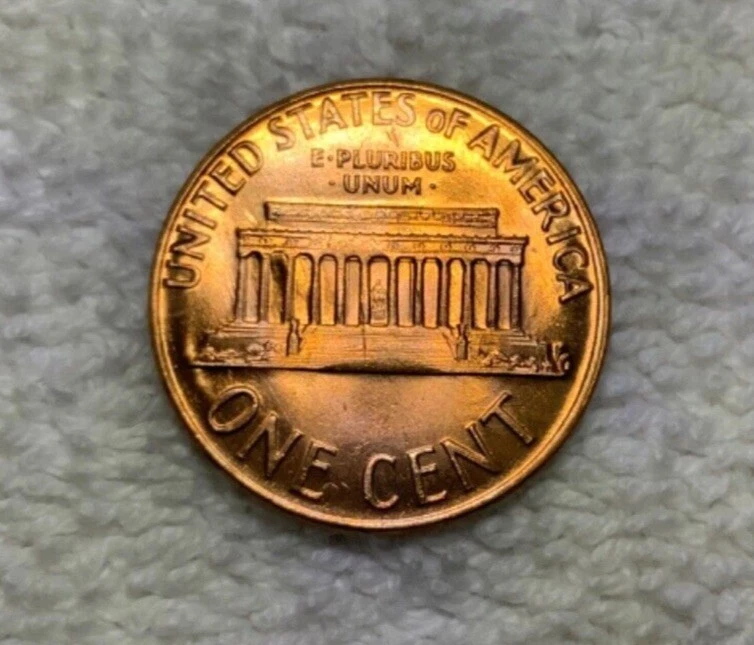 1973 D Lincoln Memorial Penny 1 Cent RD Uncirculated Stunning - Image 3 of 4