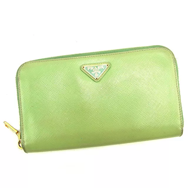 Prada | Bags | Kelly Green Leather Prada Bag With Gold Accents | Poshmark