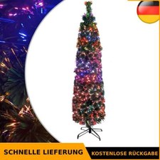 vidaXL K&uuml;nstlicher Weihnachtsbaum Schlank mit St&auml;nder 64-240 cm Glasfaser