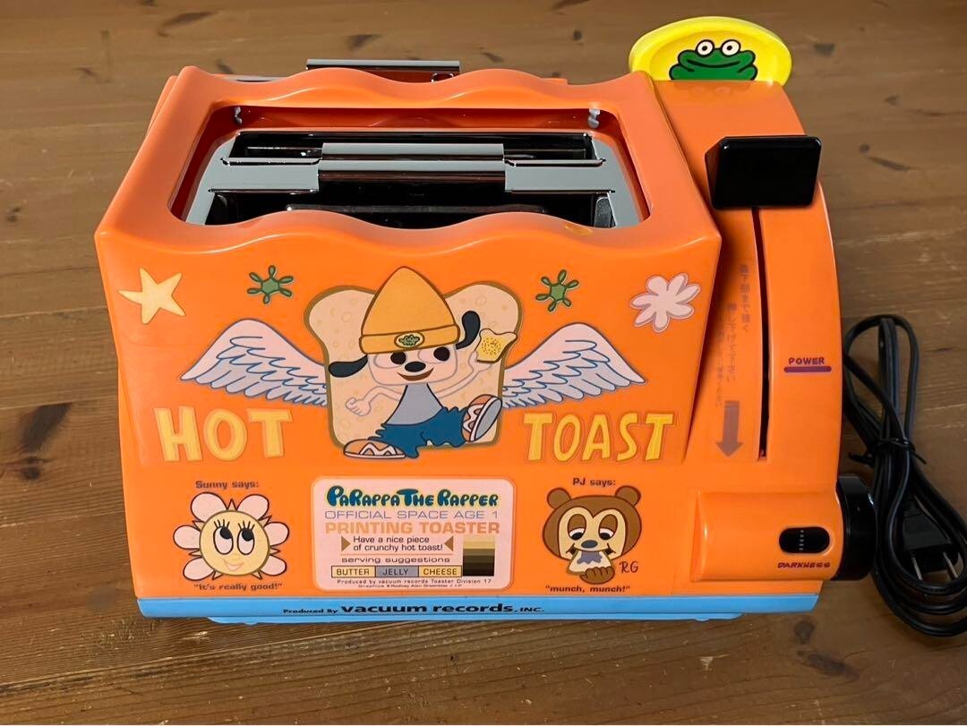 Parappa The Rapper Printing Hot Toaster Pop-up Toaster Used Parappa The Rapper Printing Hot Toaster Pop-up Toaster Used
