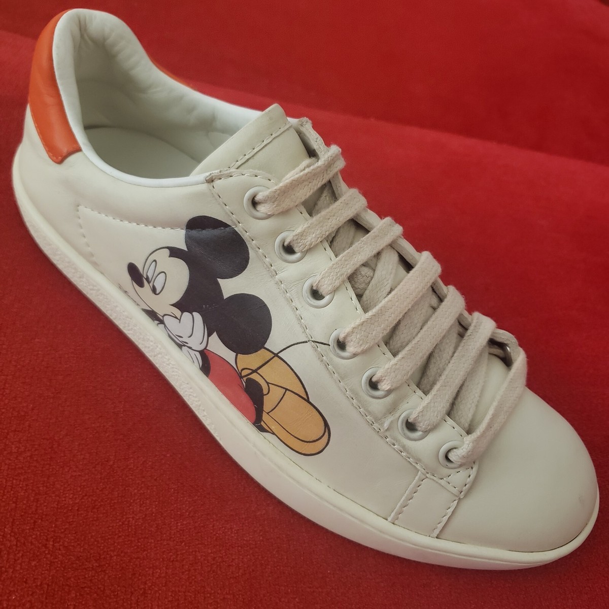 Gucci X Disney Women's Ace Mickey Mouse Low Top Sneakers