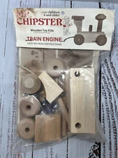 Vintage Mr. Chipster Wooden Toy Kit Train Engine 1975 Collectible READ