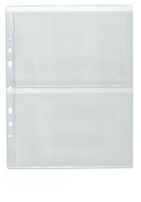 A4 Seiten für Banknotenalbum - Typ 2 - für zwei Geldscheine x 10 Hüllen
