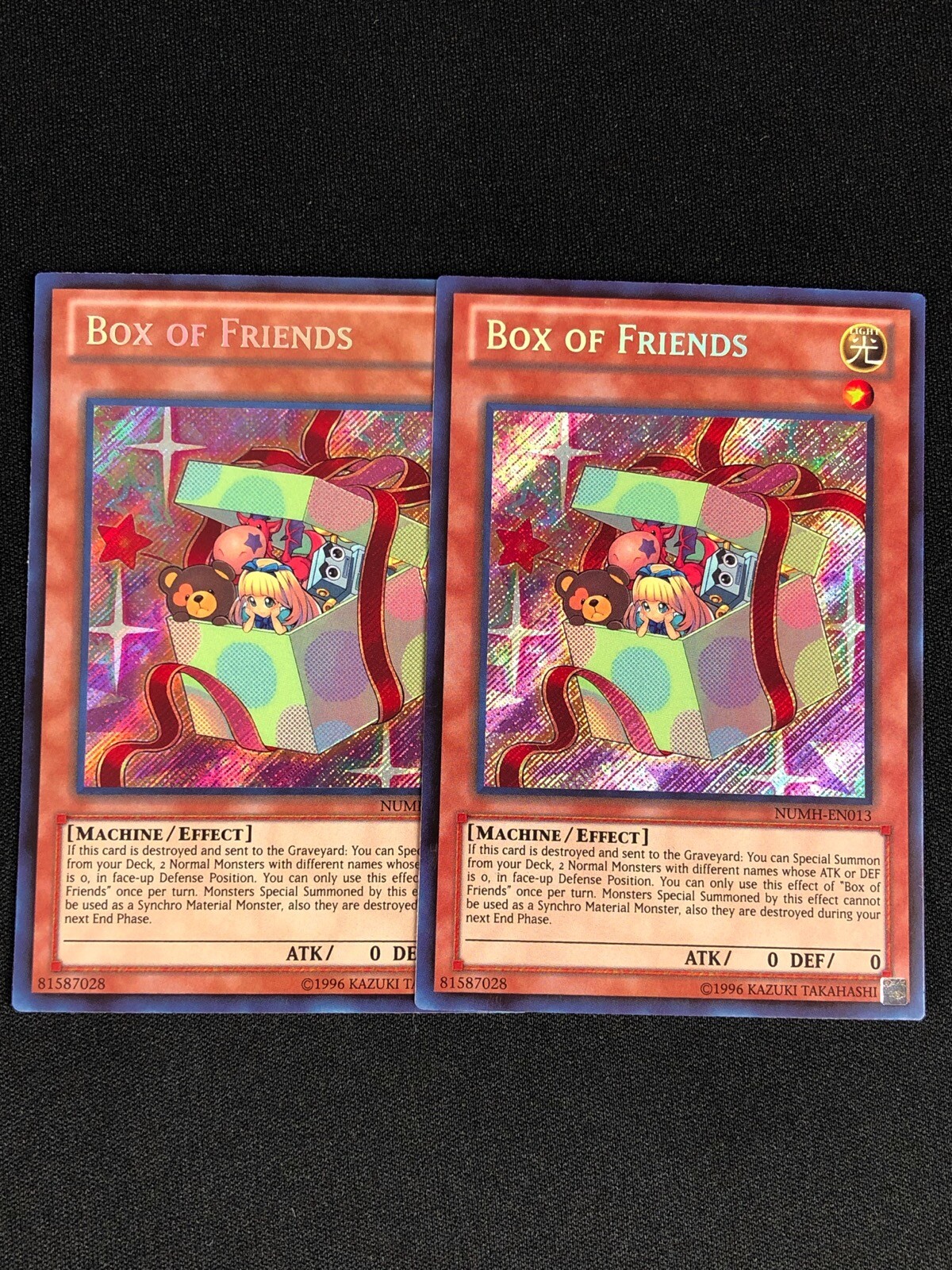YUGIOH BOX OF FRIENDS NUMHEN013 SECRET X2 eBay
