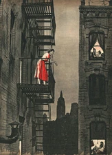 Loneliness is Dangerous : Ed Vebell : 1955 : Archival Quality Art Print 13"X19"