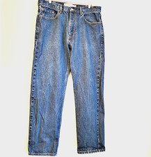 Vintage 90s Men's Levis 505 Medium Wash Red Tab Jeans - 38x32