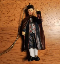 Williamsburg Christmas Ornament Colonial Wise & Lang Caroler Man with Lantern