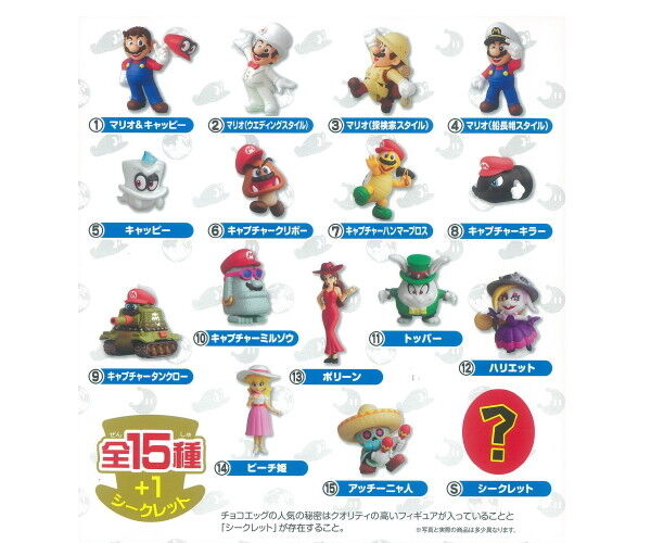 Nintendo Super Mario Odyssey Chocolate Egg Figure 01.Mario & Cappy