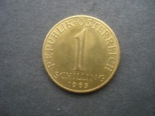 1 Schilling Coin Austria 1965