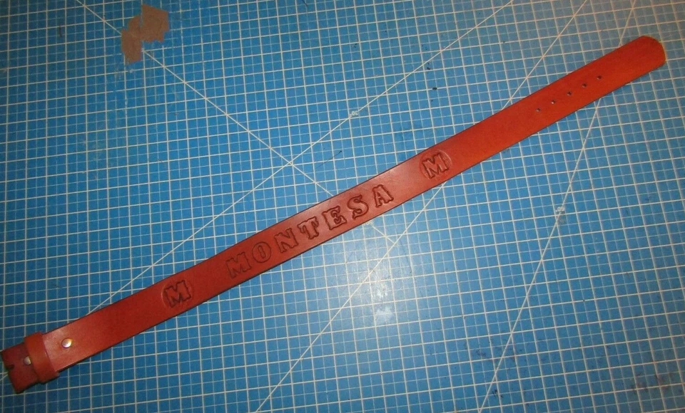 Montesa "Montesa" Leather Belt Size 26"-28" waist USA NOS # 2 - Bild 4 von 4