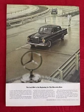 Vintage 1963 Mercedes Benz Print Ad