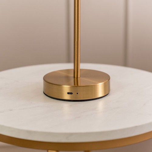 Gold Rechargeable Table Lamp LED Cordless Dimmable Touch Portable Night Light - Picture 11 of 11