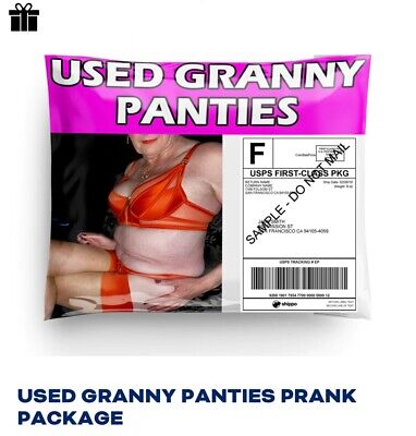 Granny Panties JOKE PRANK Mailer Package. I mail it or you mail it