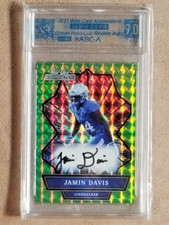 2021 Wild Card Alumination RC Auto /45 HALO LUX- Jamin Davis - WA COMMANDERS