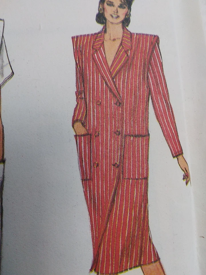 Vogue 8673 Dress Double Breasted Sewing Pattern Ladies 14 UC VTG 80s Very Easy - Image 3 of 4