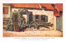 Illustrator - n°64485 - Hansi - House of a shoemaker of Colmar Alsace - La ma
