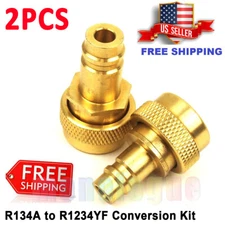 R134A to R1234YF Quick Couplers Kit Adapter Adjustable High Low Side Connection